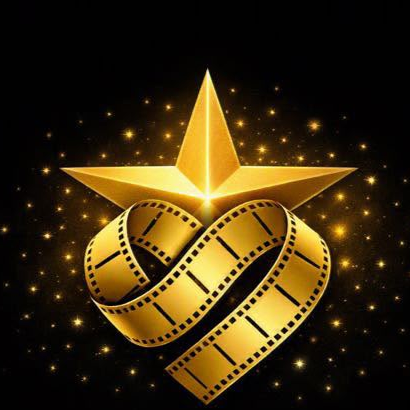 Emblema Prime Dramas: estrela dourada sobre rolo de filme em formato de coração